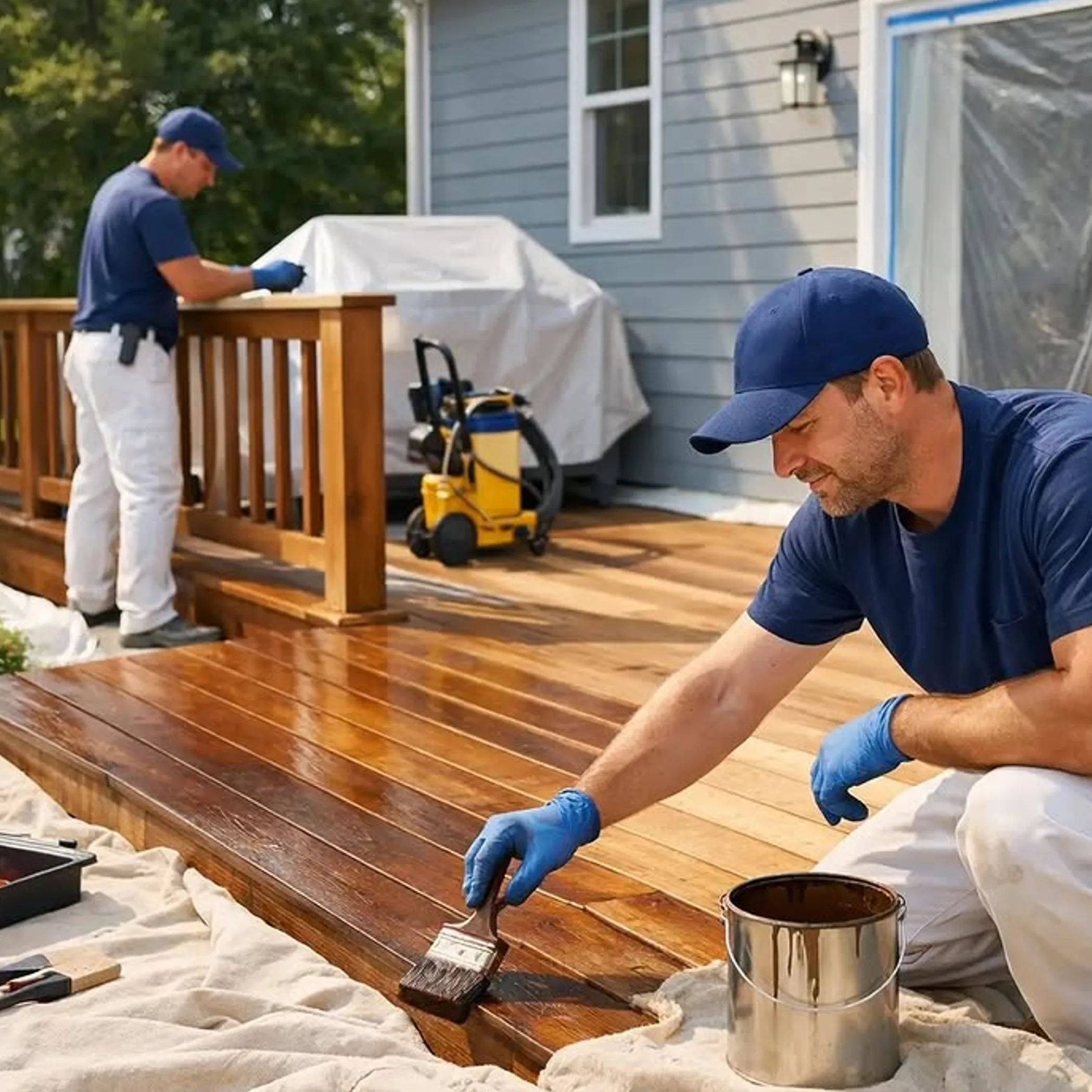 deck maintenance and staining